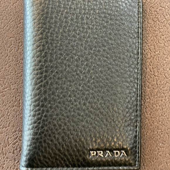 Prada Other - Prada Men’s Black Saffiano Leather Card Holder